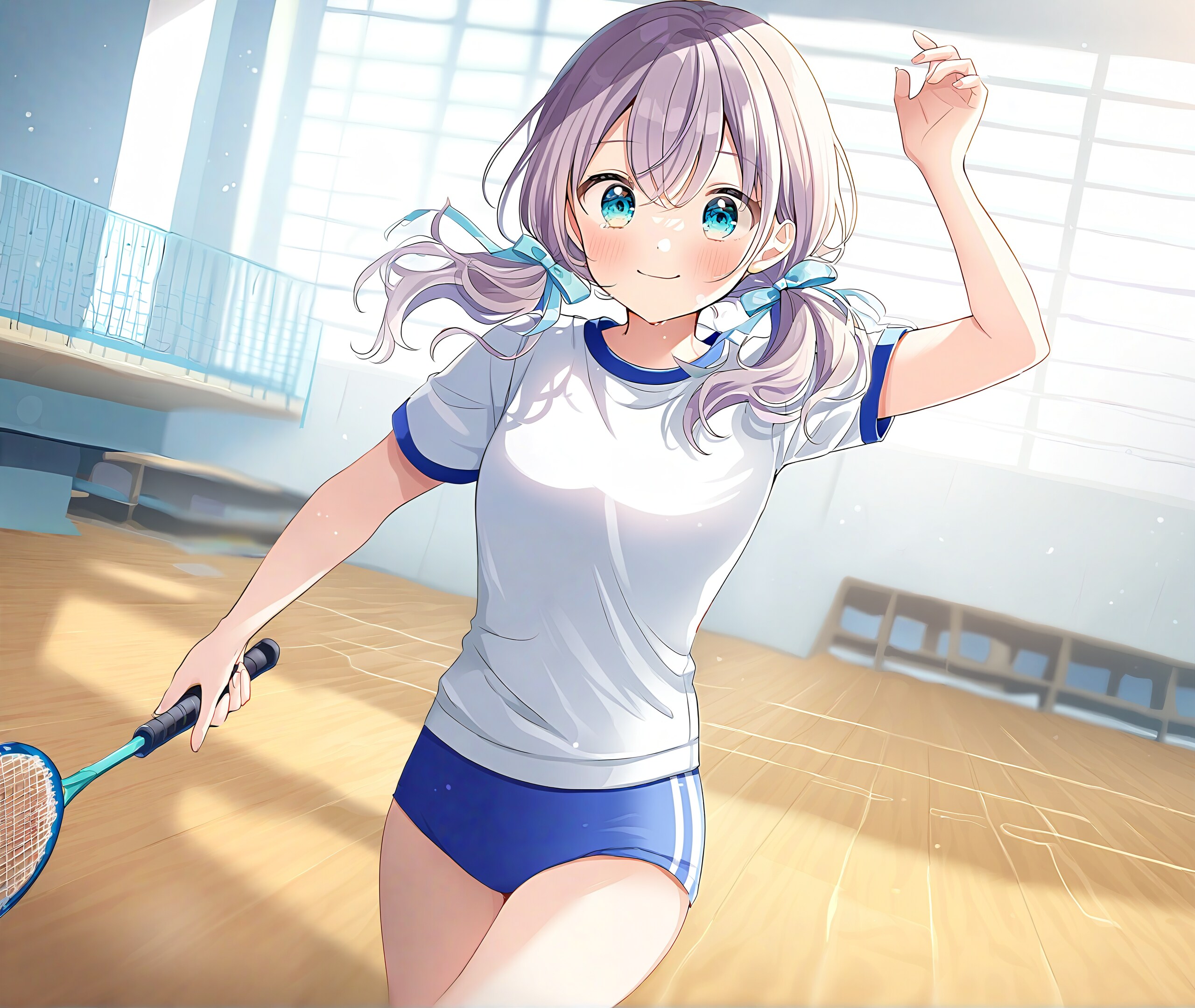 バドミントンの練習