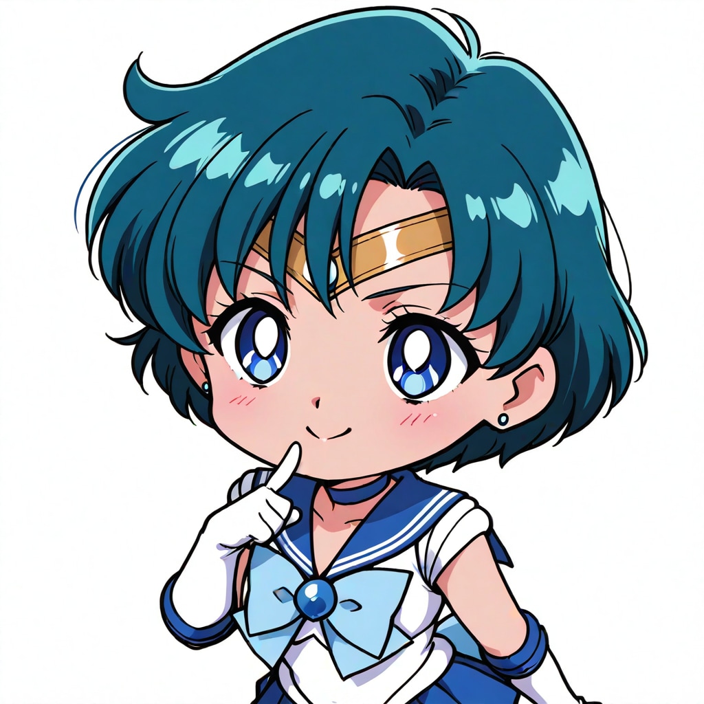 ちびキャラ🩷マーキュリーを愛でる🥰💕