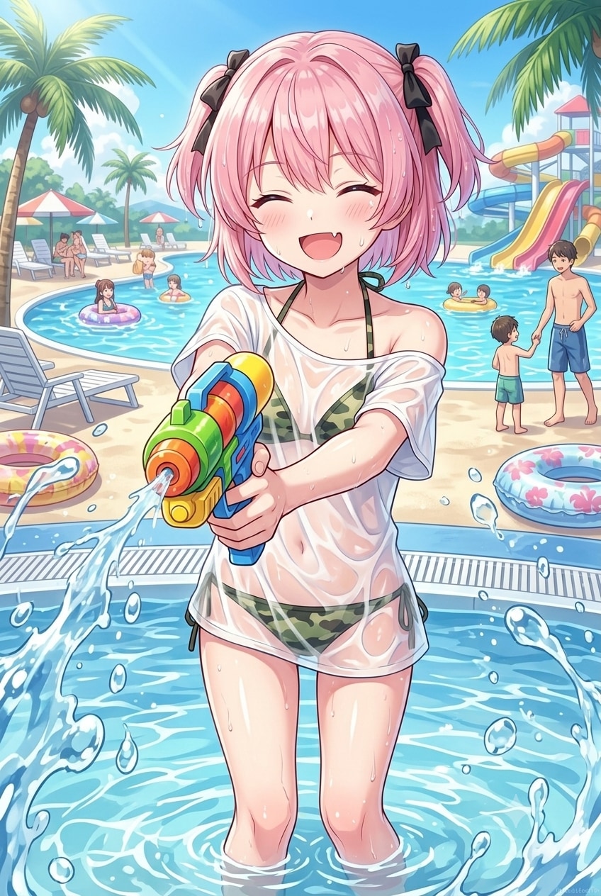 くらえー！😄