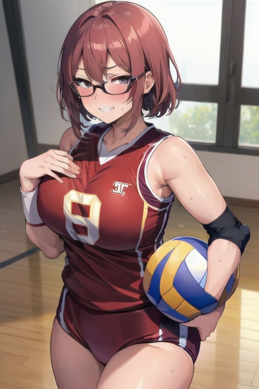 バレー部の眼鏡お姉さん