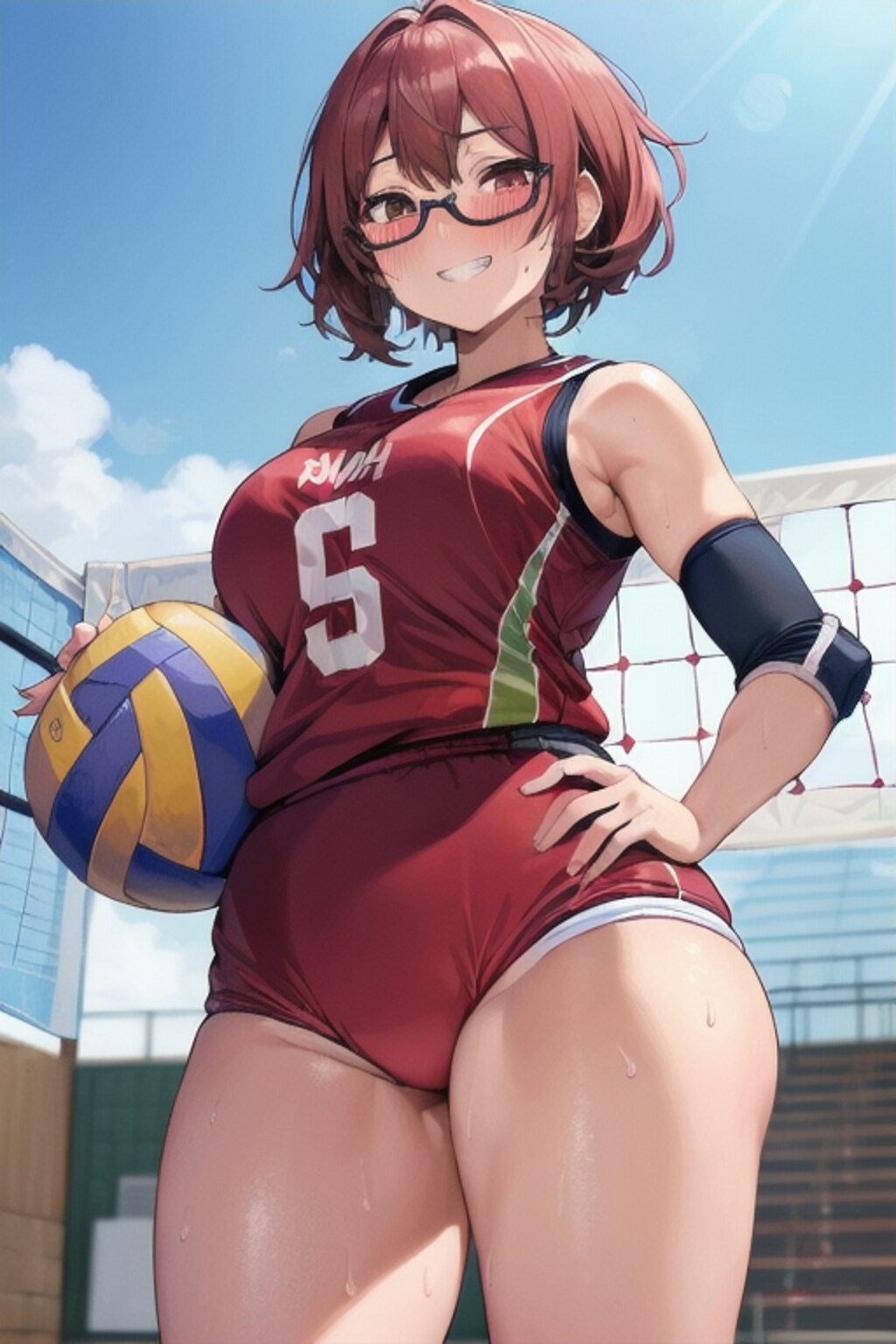 バレー部の眼鏡お姉さん