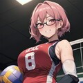バレー部の眼鏡お姉さん 4枚目