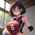 バレー部の眼鏡お姉さん 6枚目