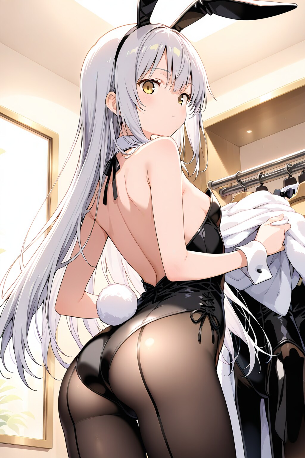 更衣室・バニーガール編、後ろから