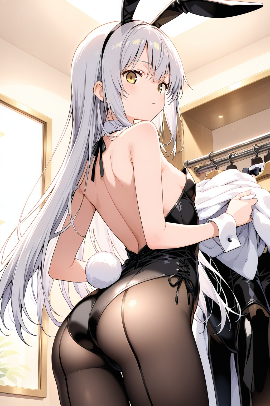 更衣室・バニーガール編、後ろから