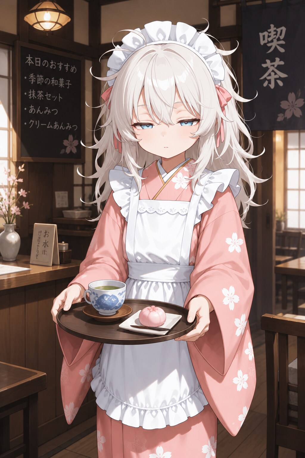和風喫茶でアルバイト？
