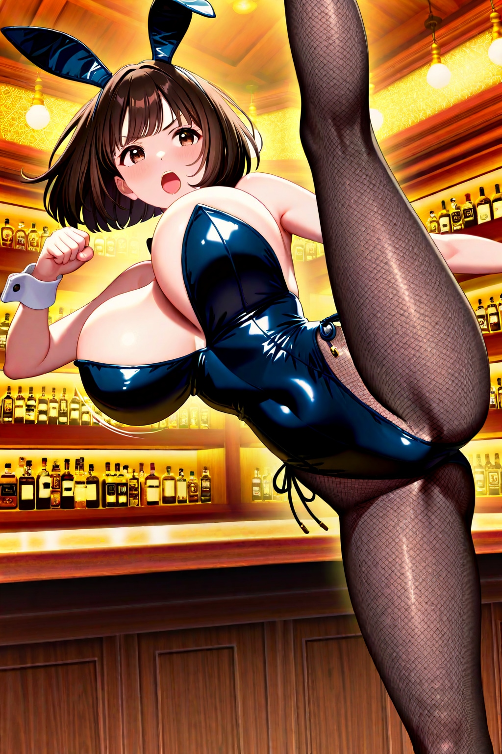 アキちゃんのハイレグハイキック