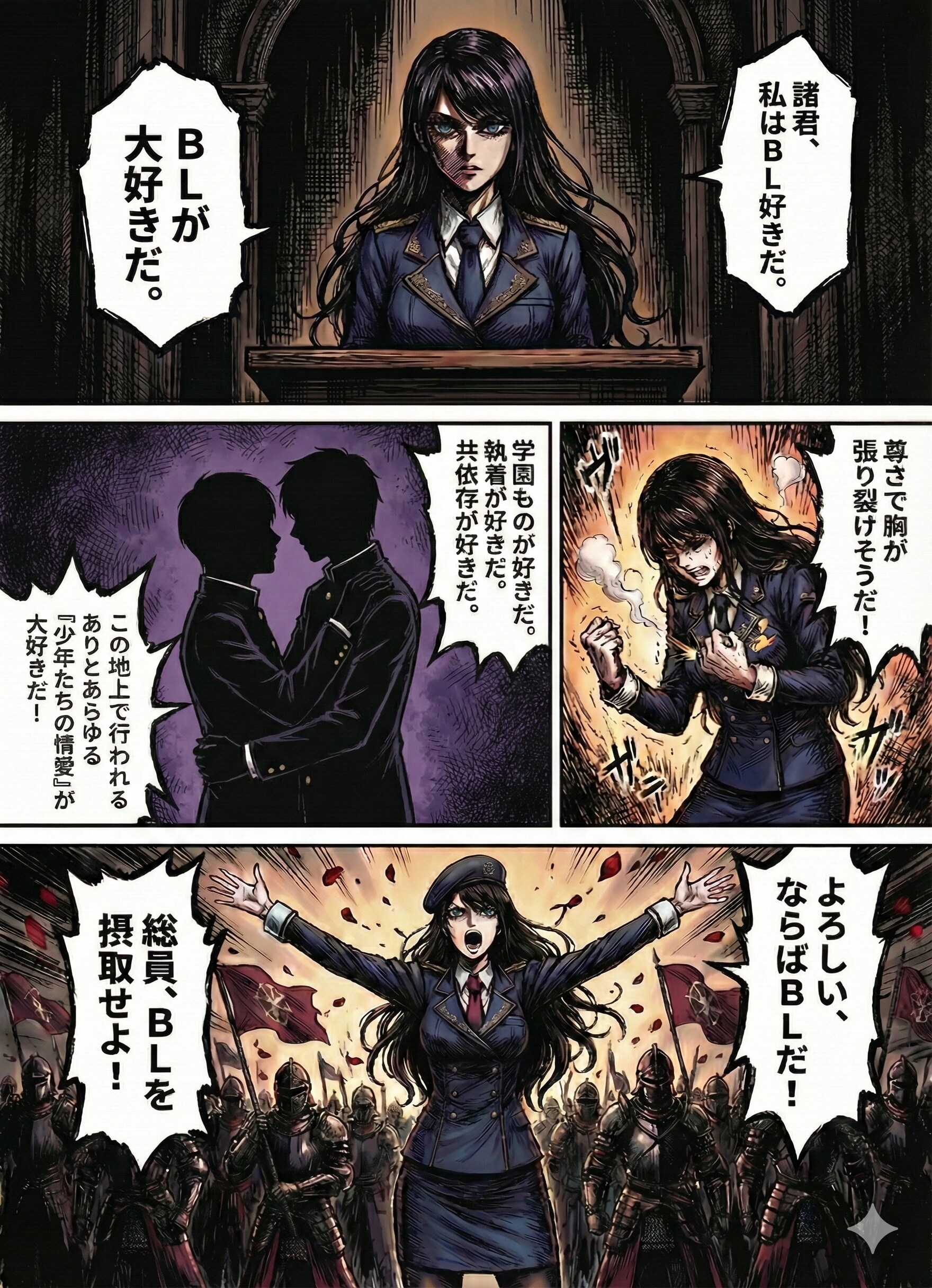 少佐演説 | の人気AIイラスト・グラビア