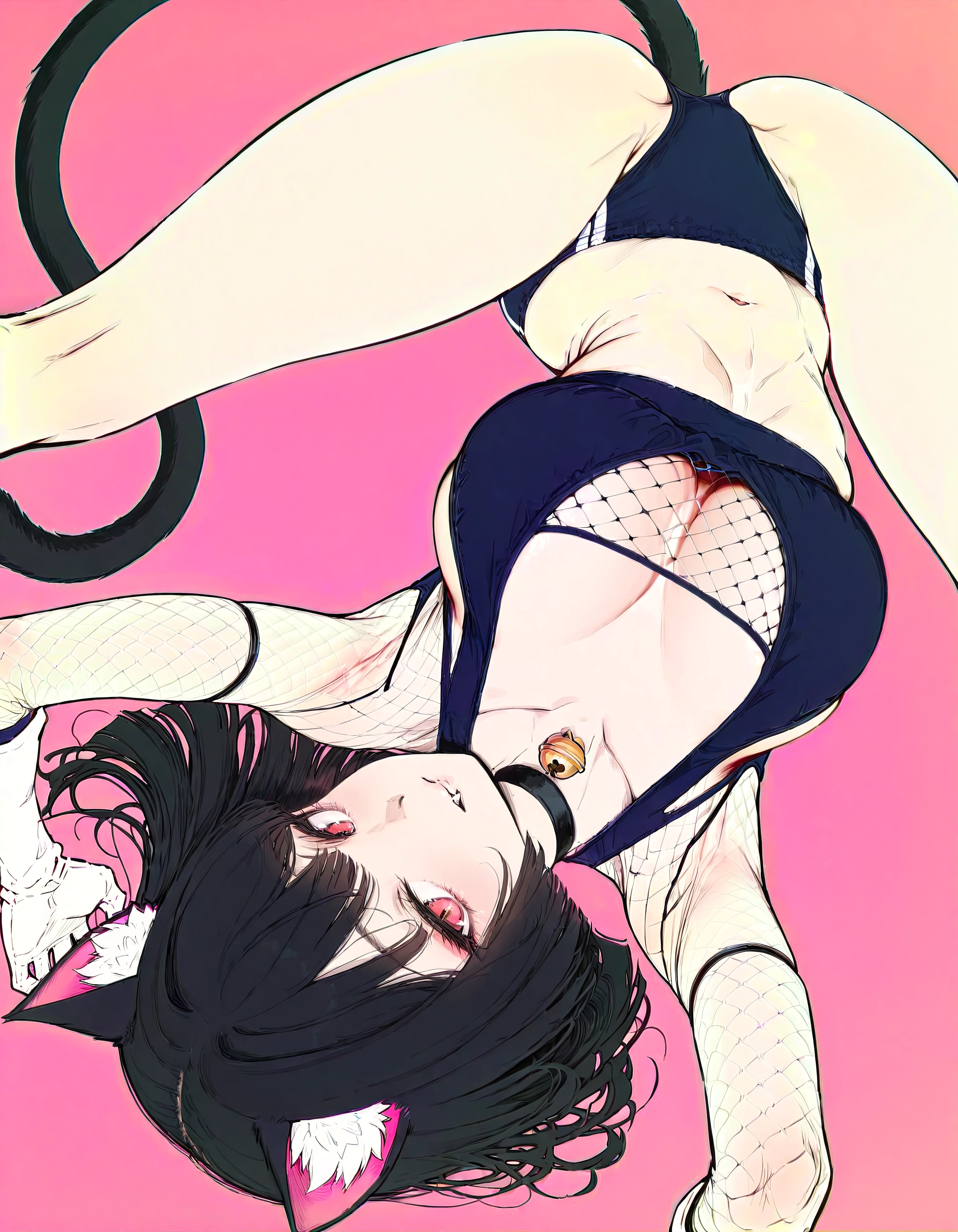 Upside-Down Cat-Girl Play