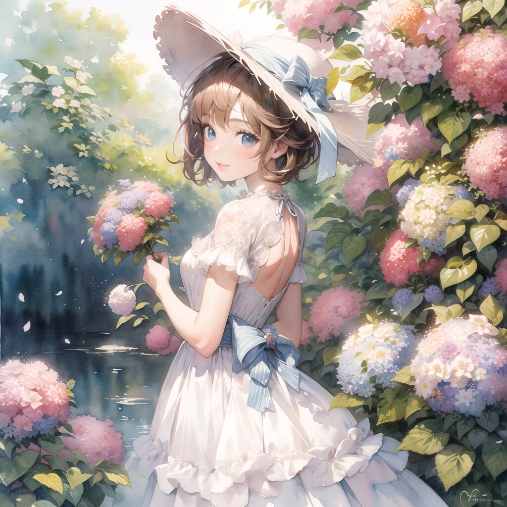 庭のお嬢様