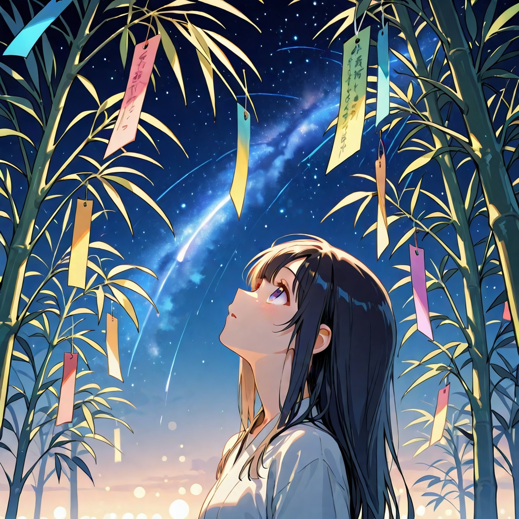 七夕と星空