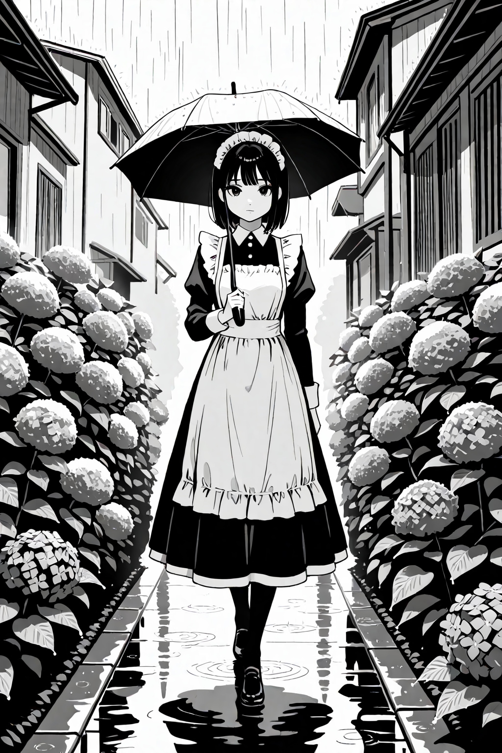 仏頂面メイドさん