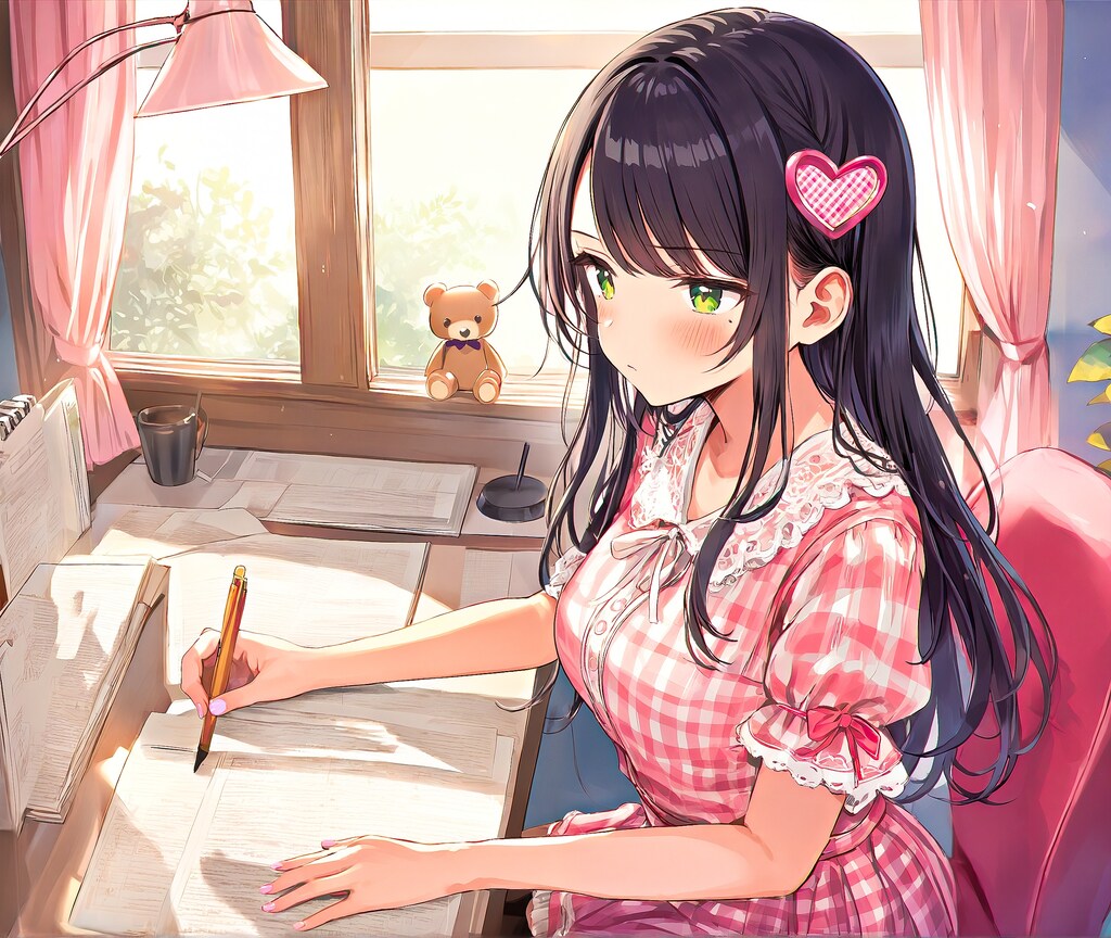 宿題を片付ける