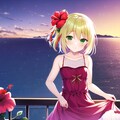 8月10日の誕生花：ハイビスカス：赤い服 7枚目