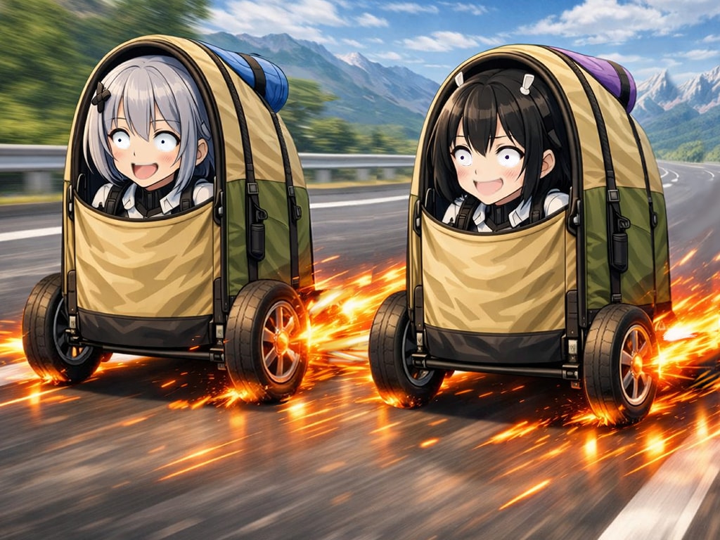 ちちぷい生成メカ娘　加速するアウトドア