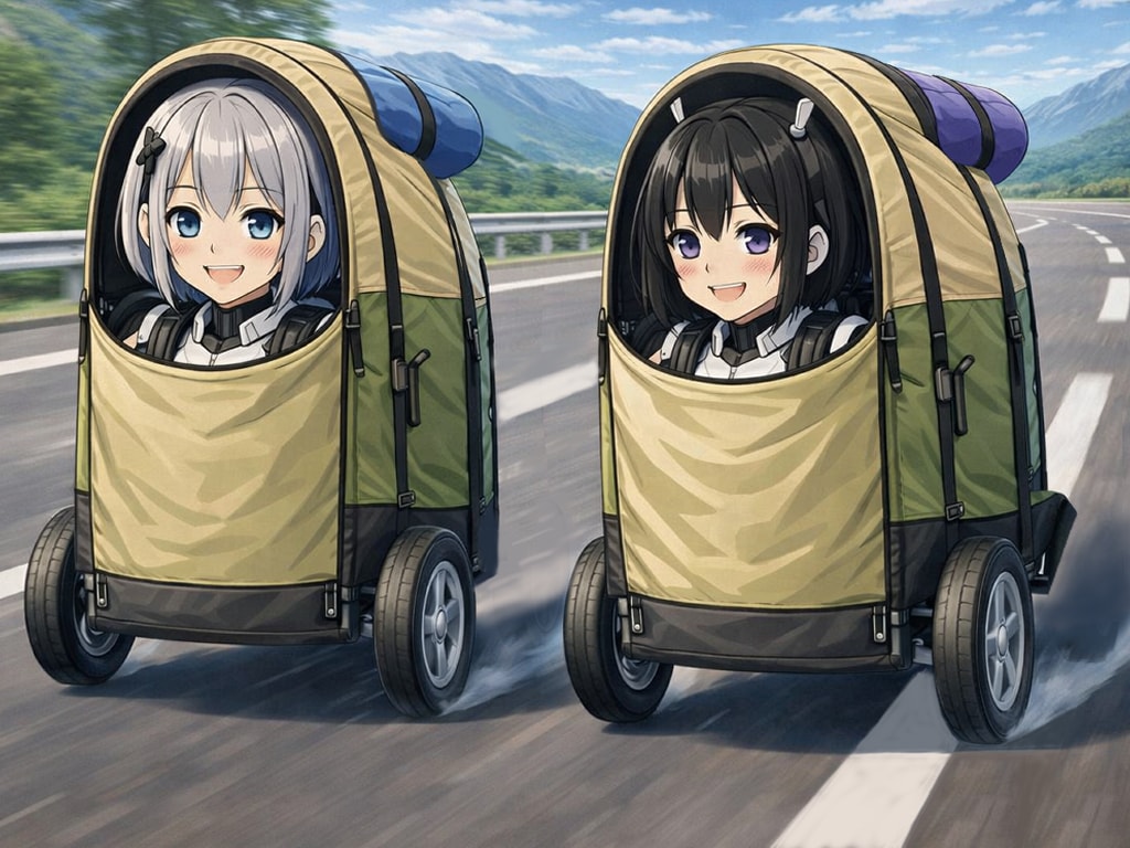 ちちぷい生成メカ娘　加速するアウトドア