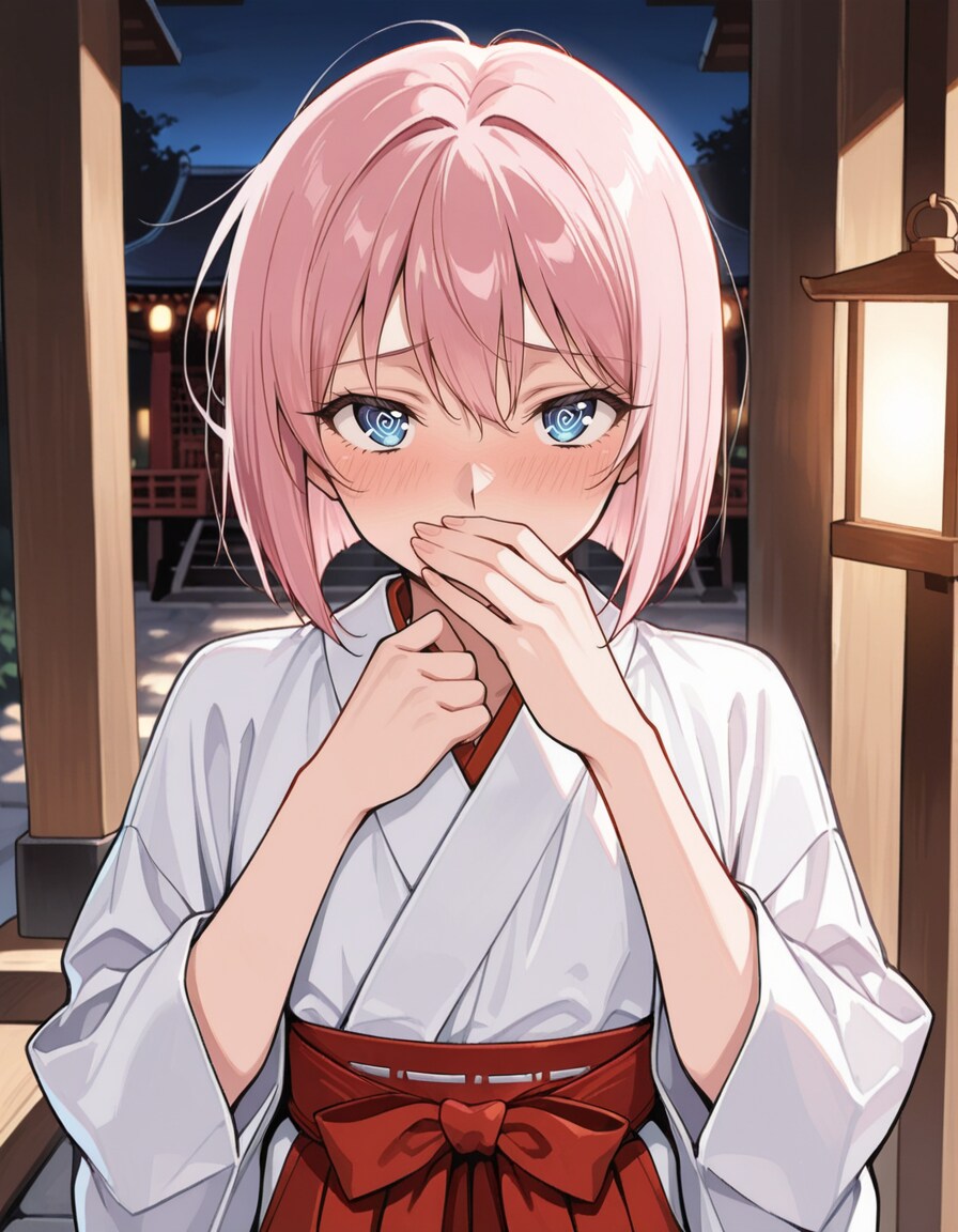 巫女バイトさせられる男の娘