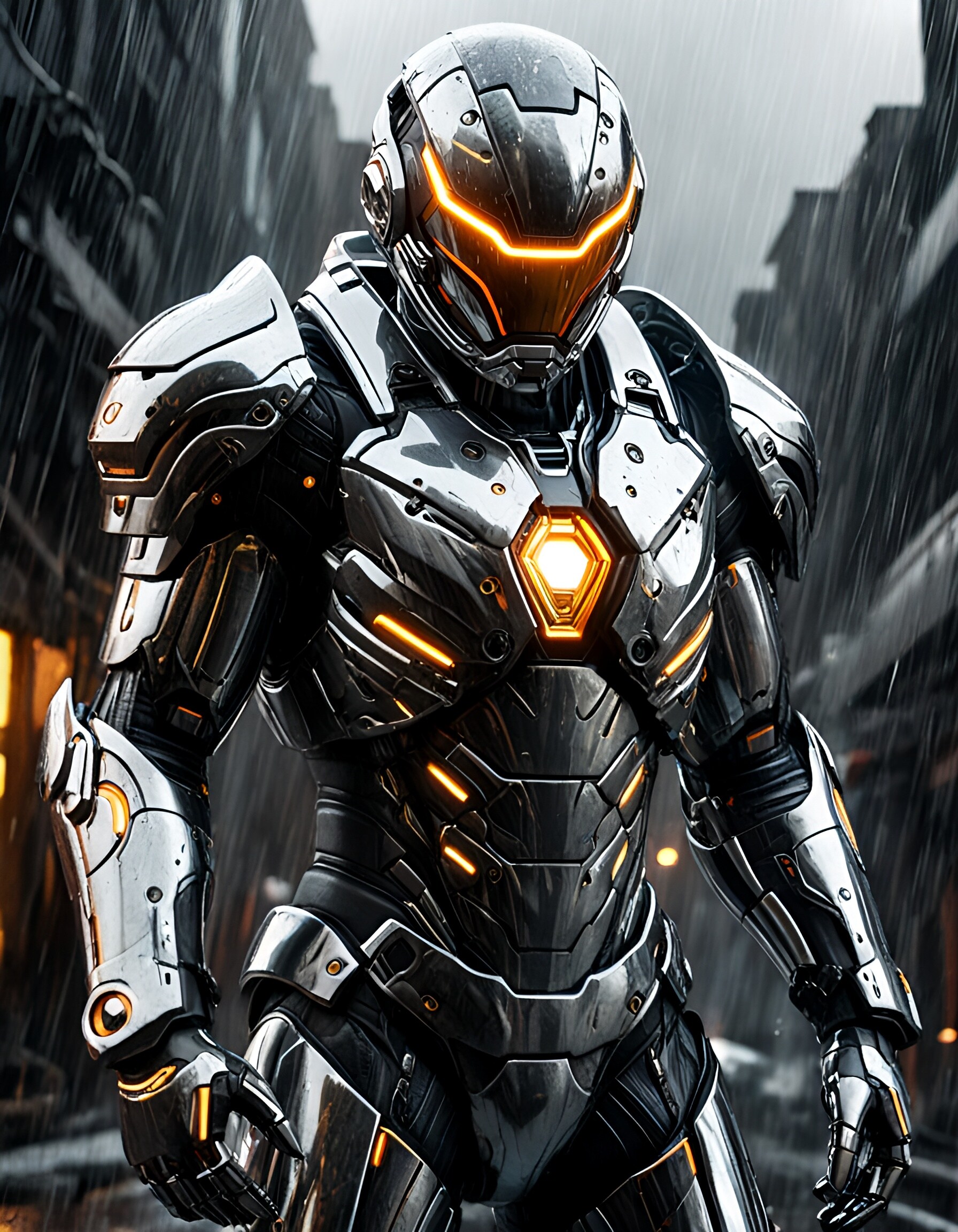 クロームEXOスーツ | の人気AIイラスト・グラビア