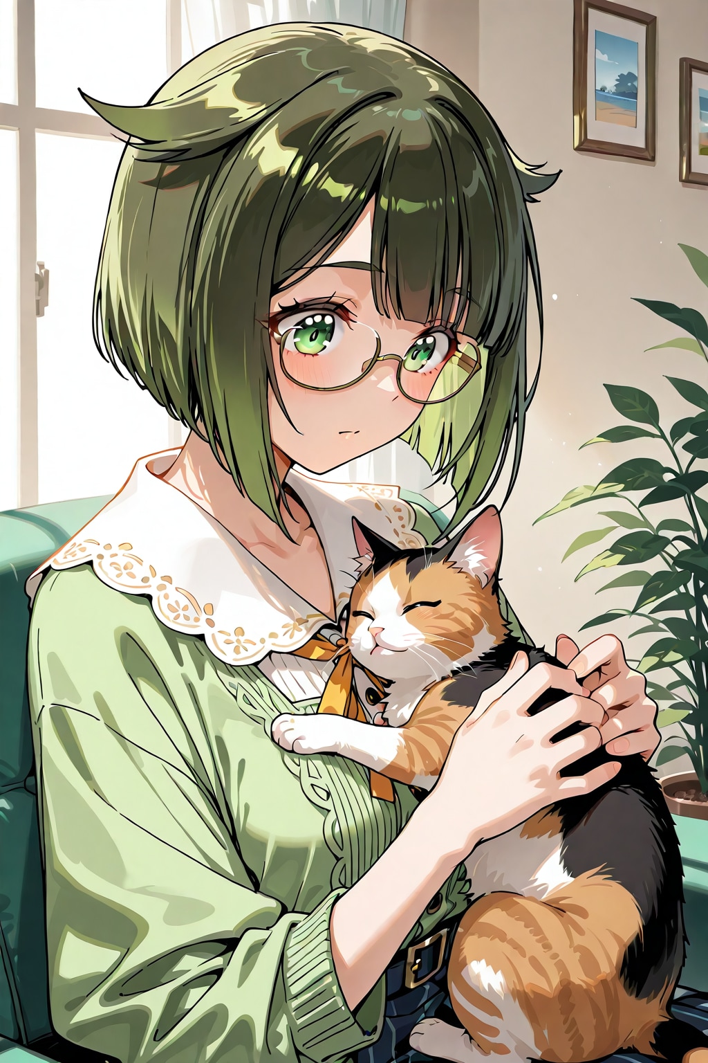 猫と一緒 | の人気AIイラスト・グラビア