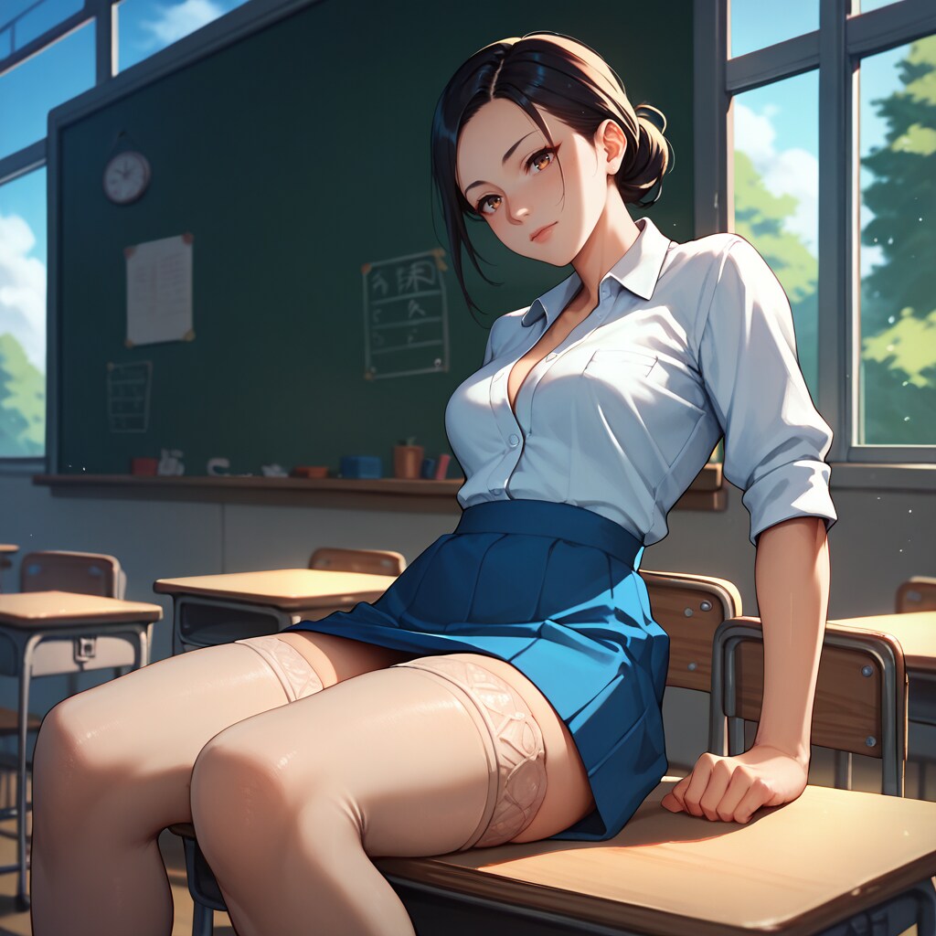 教室にて