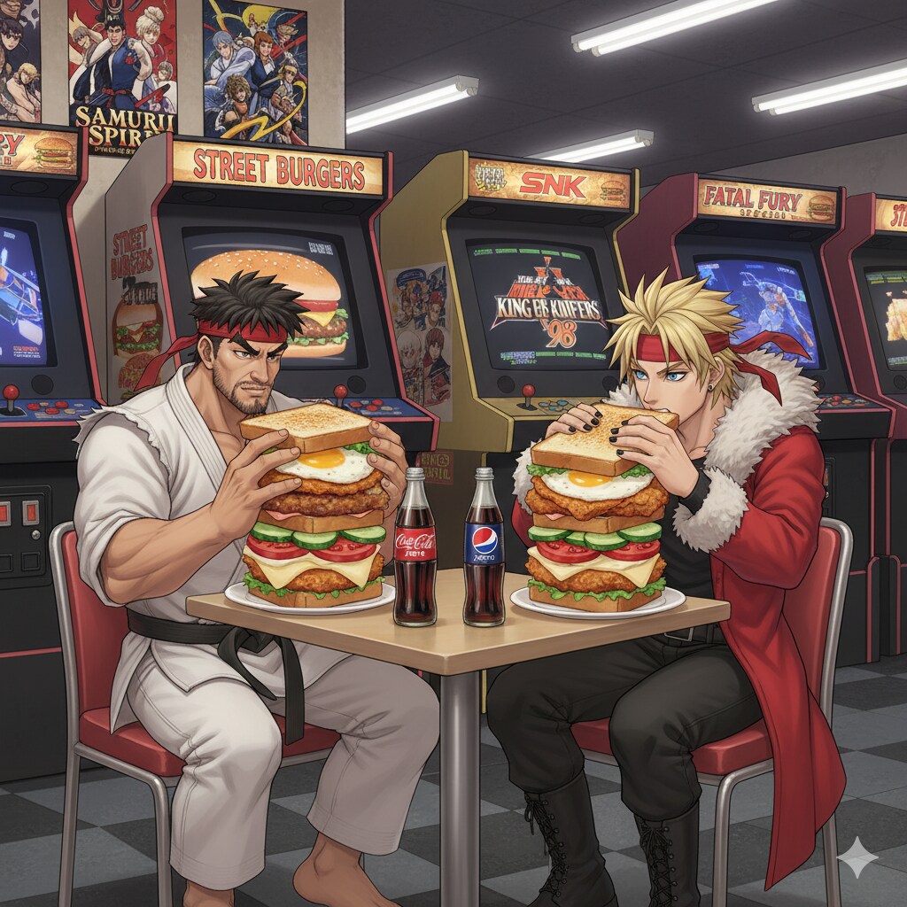 ゲームセンターにサンドイッチ！？