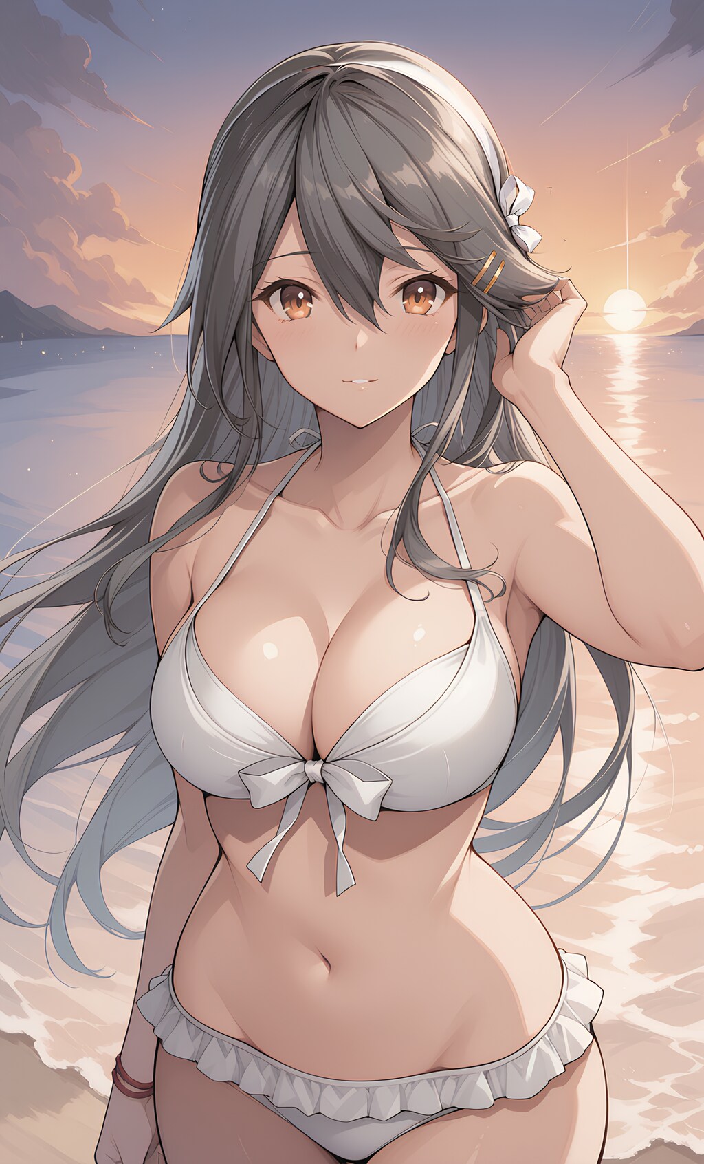 榛名さんとサンセット