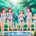 庭先で水浴び 4枚目
