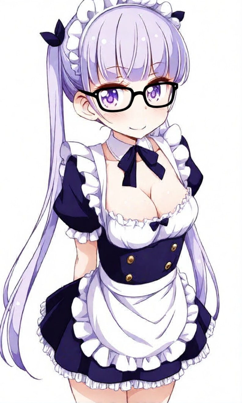 涼風青葉 メイド 眼鏡 | の人気AIイラスト・グラビア