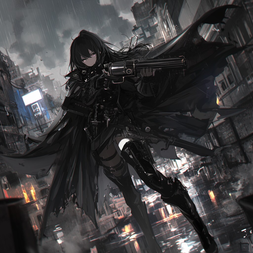 銃声鳴り響く街