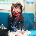 愛ちゃんの冬の日の制服コーデ 3枚目