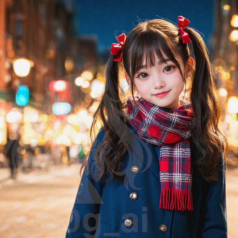 愛ちゃんの冬の日の制服コーデ