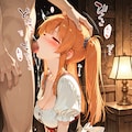酒場の看板娘（裏顔）『わぁ、やっぱり見込んだ通りの大きさ♡　いっただきまーす♪』 3枚目