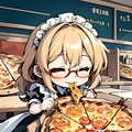 おピッツァ大好きメイドちゃん 2枚目