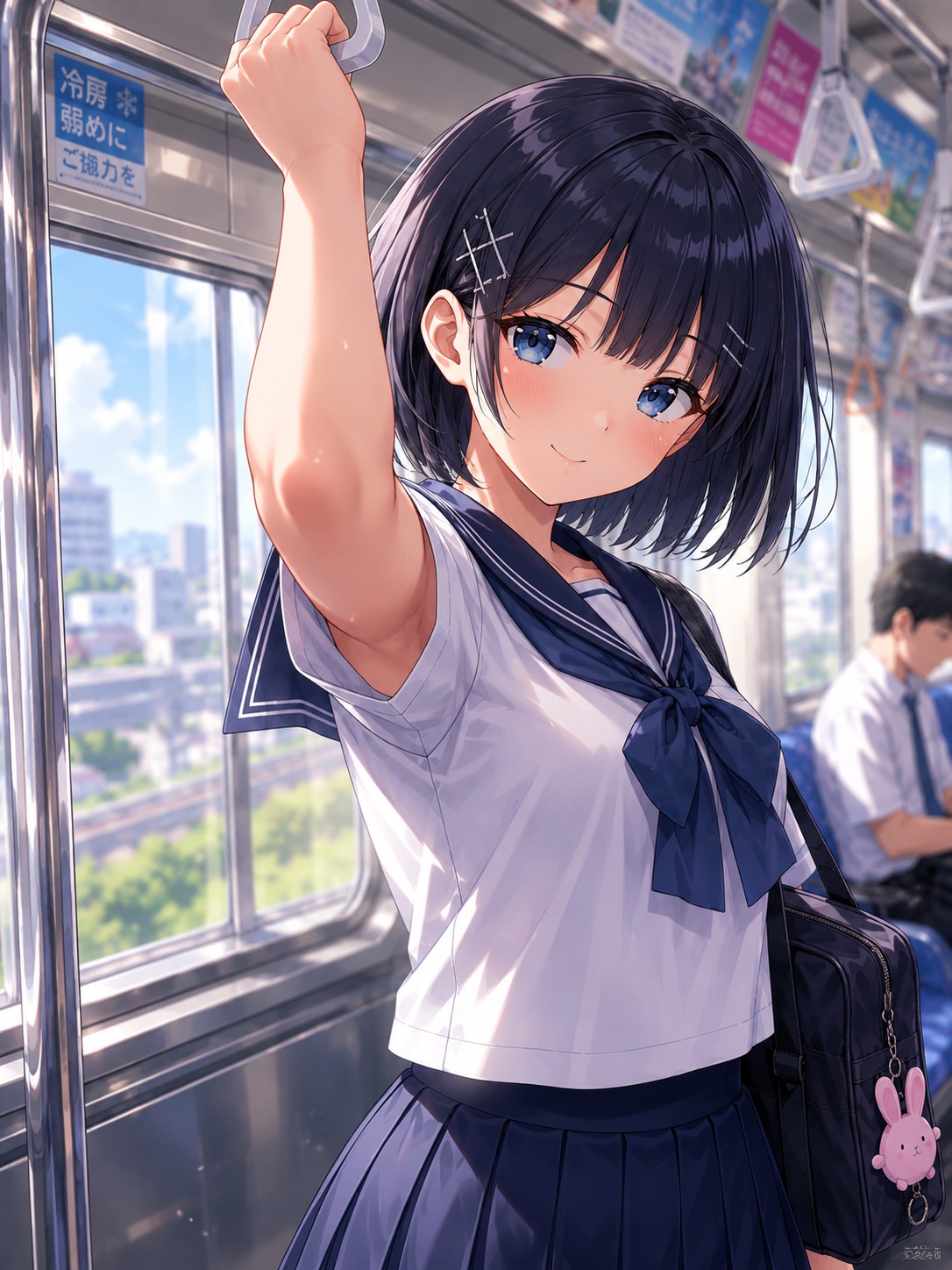 電車通学での風景