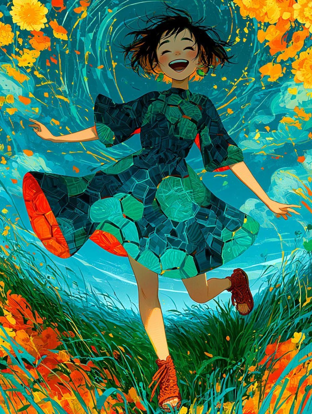青をまとう女の子