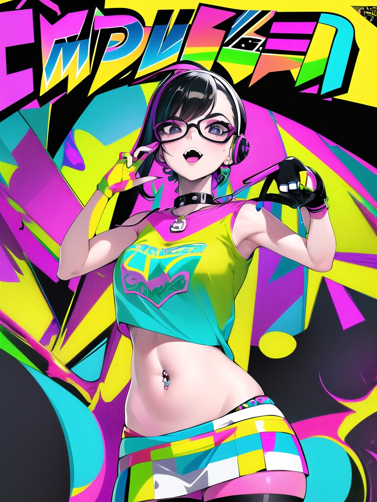 ★カラフルガール❺ | の人気AIイラスト・グラビア