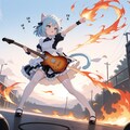 ギターと炎とキメポーズ 6枚目