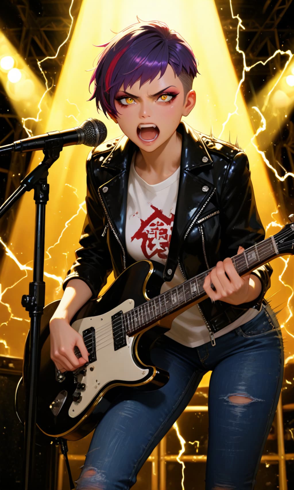 オレの歌声に痺れな‼️