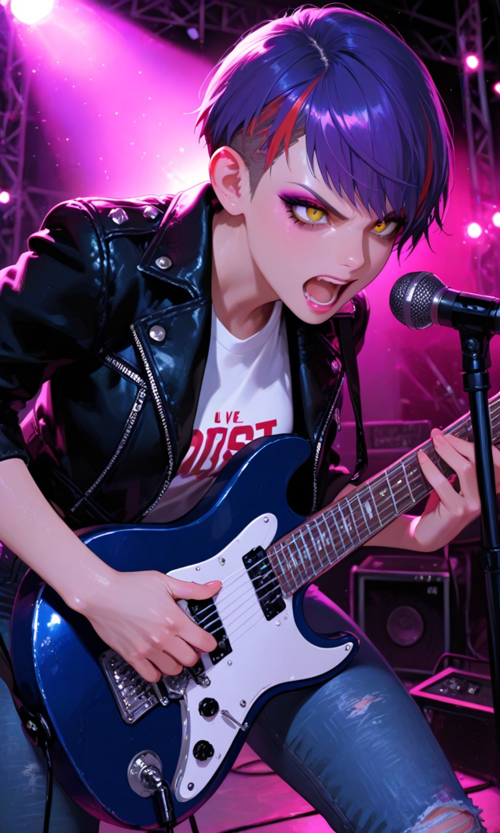 オレの歌声に痺れな‼️