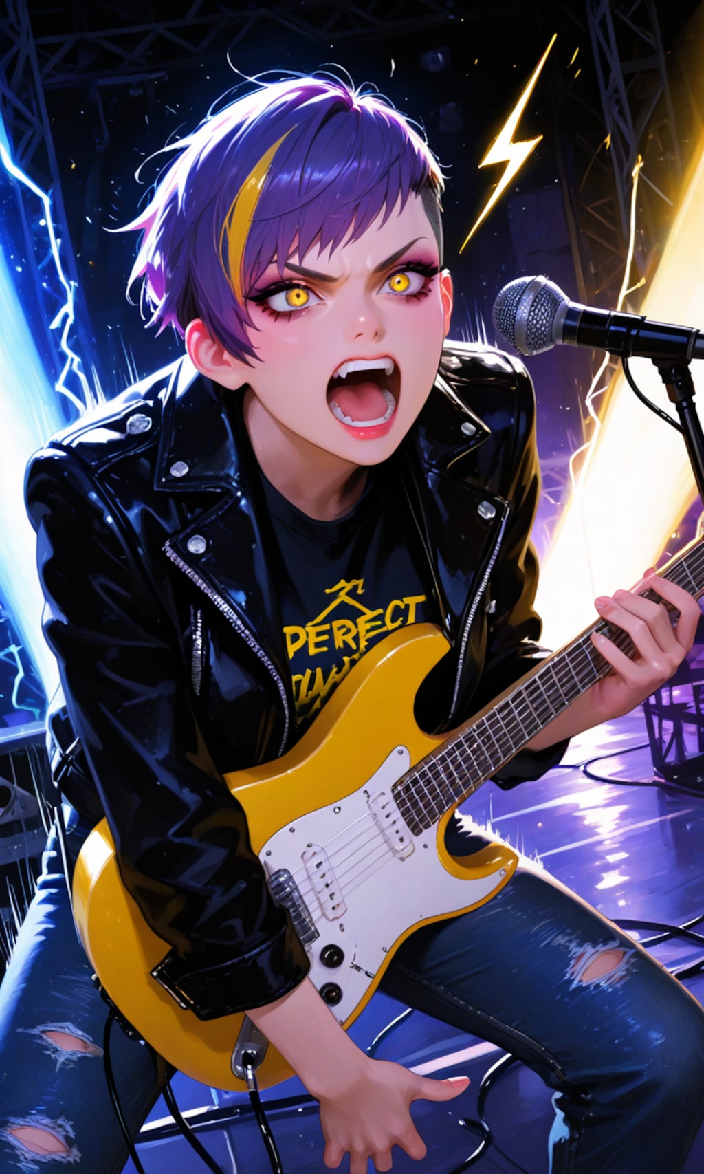 オレの歌声に痺れな‼️