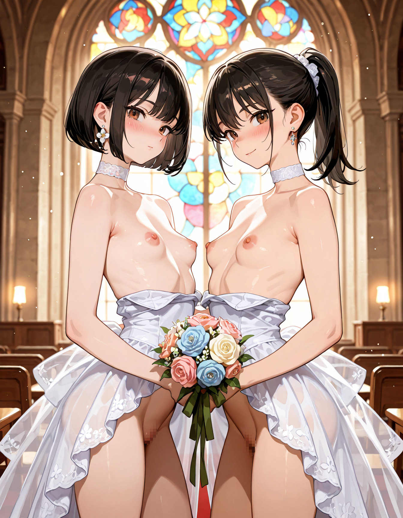 【千種・莉子】母娘ヌードウェディング