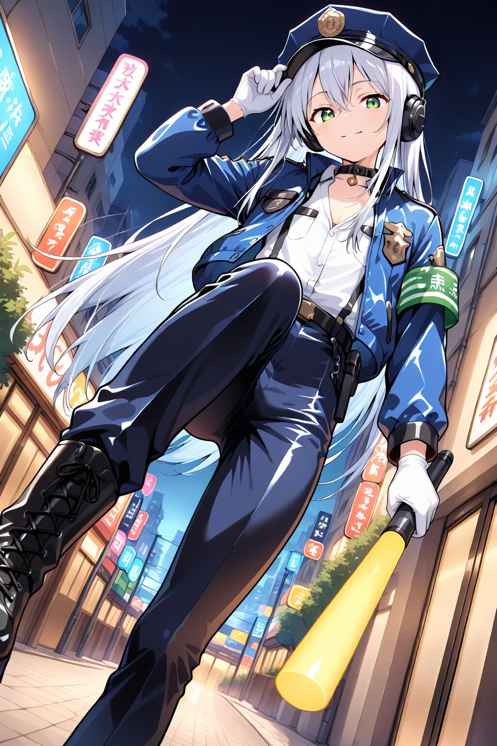 銀髪碧眼