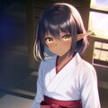 ダークエルフ巫女 2枚目