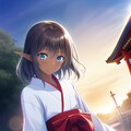 ダークエルフ巫女 3枚目