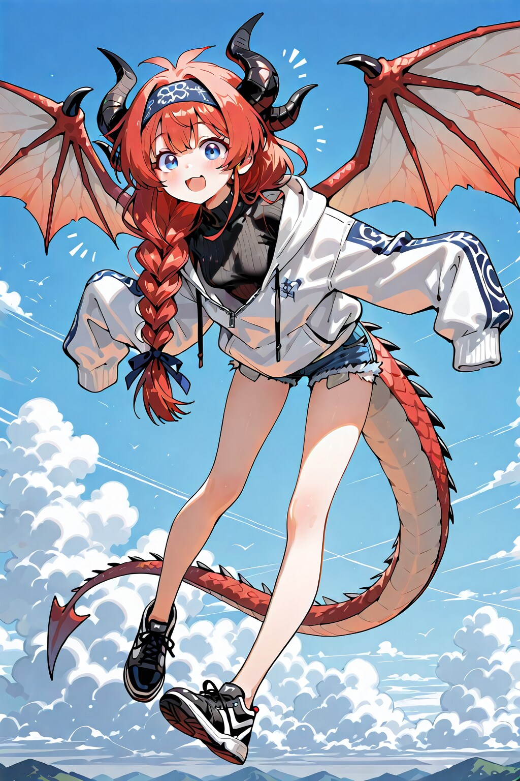ドラゴン小織くん（角あり）参上！ | の人気AIイラスト・グラビア