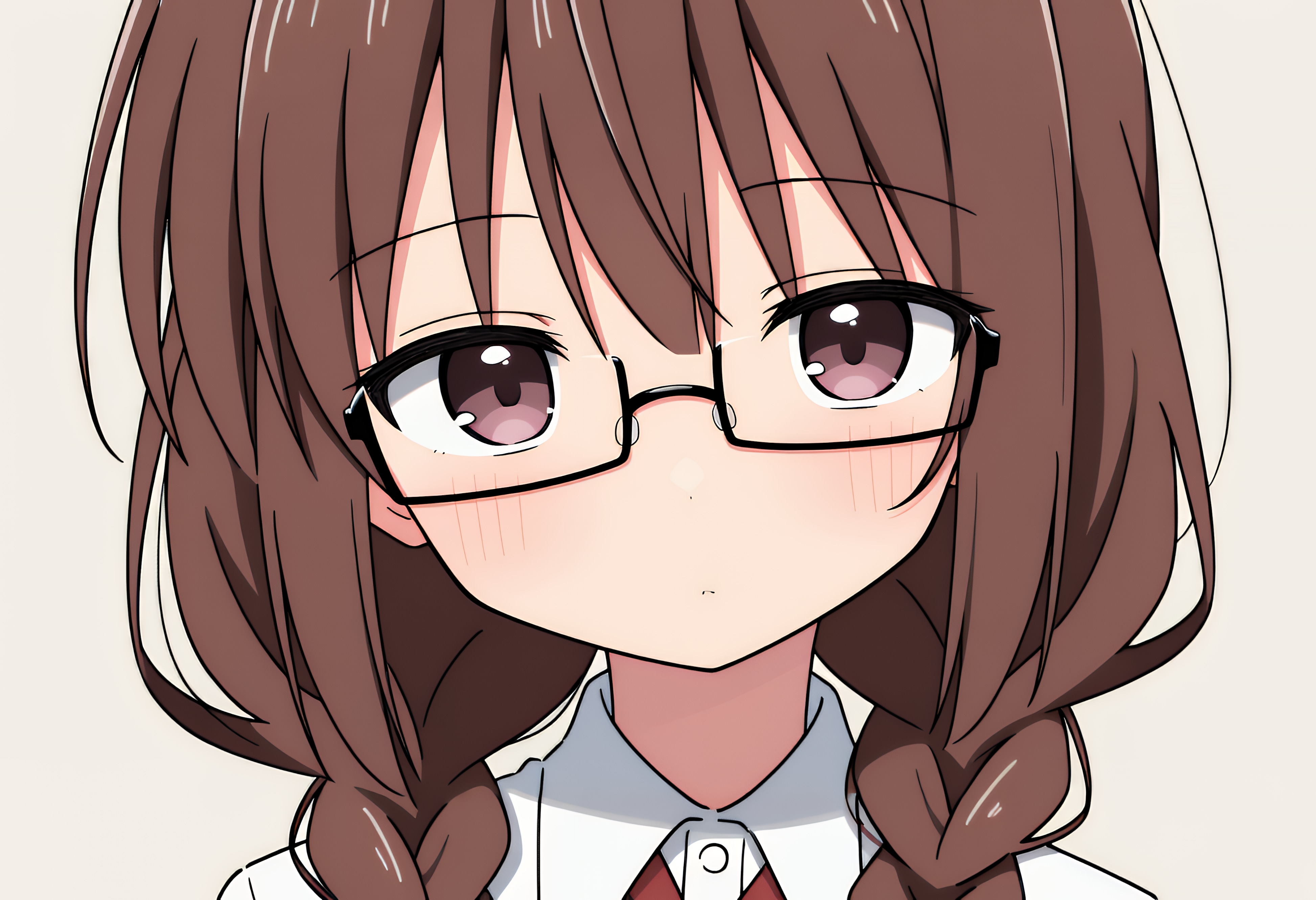 眼鏡三つ編み娘たち