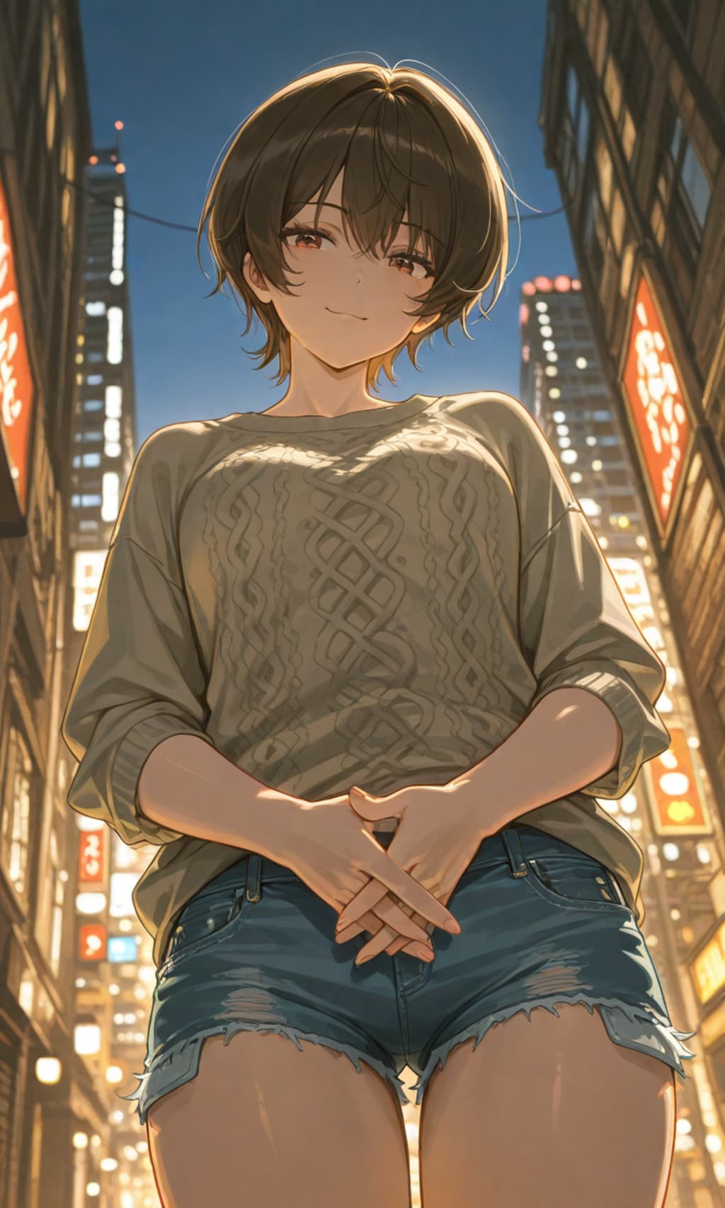 ちょっと下から