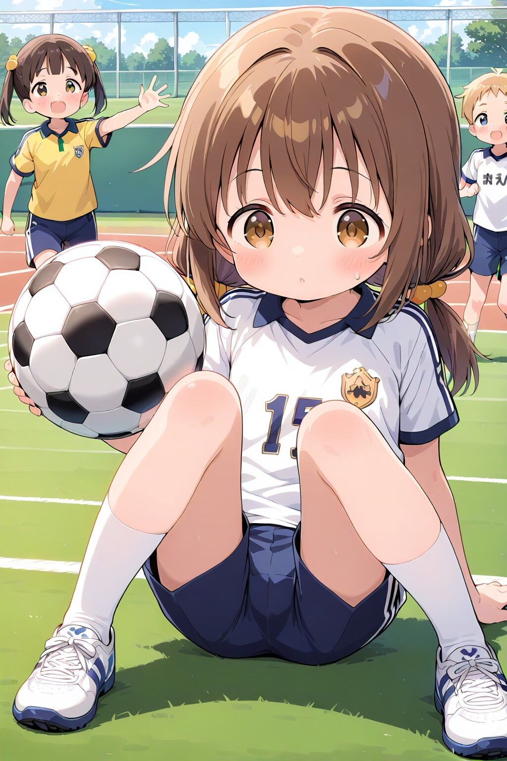 サッカーするよ