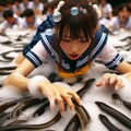 超ハードなウナギの掴み取り 5枚目