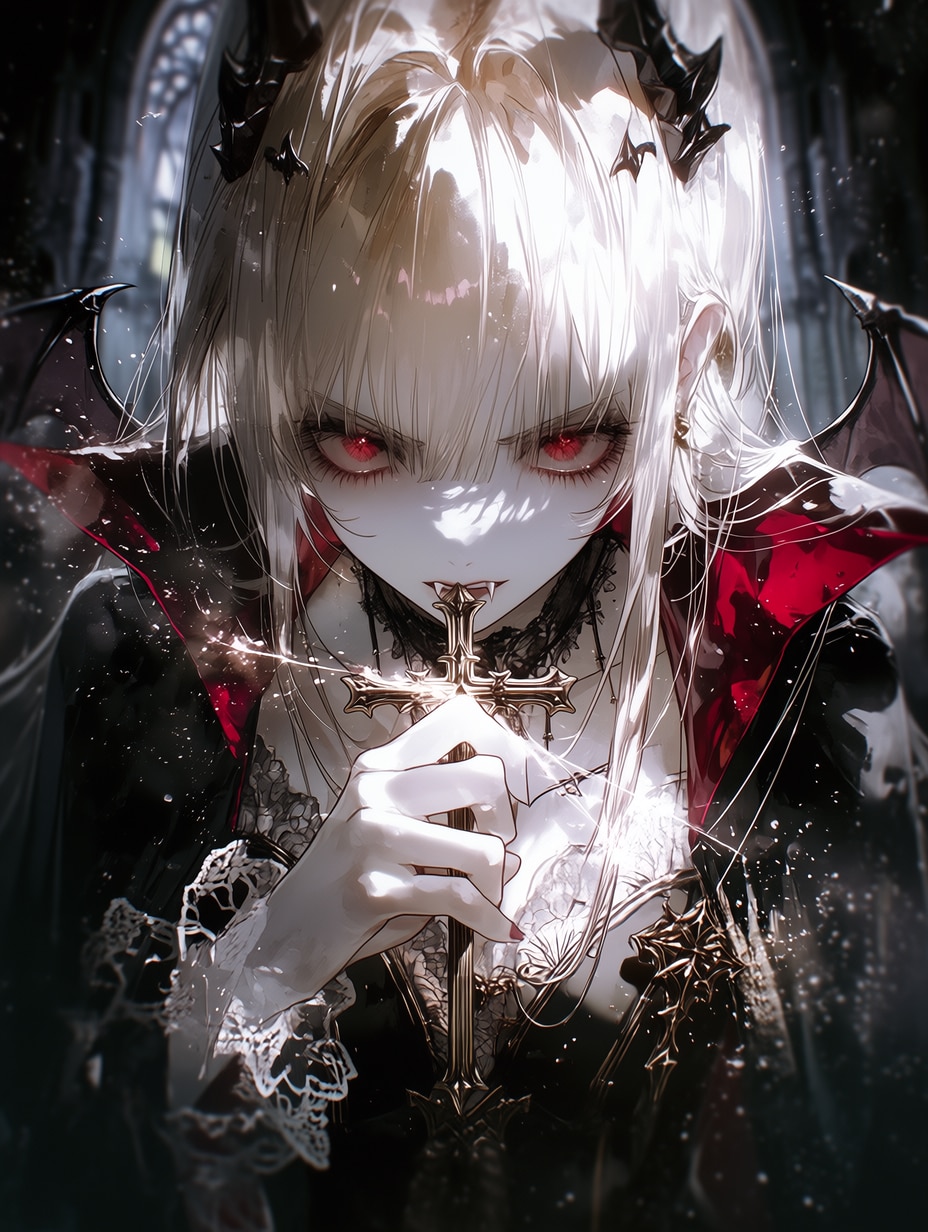 The Fallen Devil Before the Priest ― 司祭の前に堕ちた悪魔 ― | の人気AIイラスト・グラビア